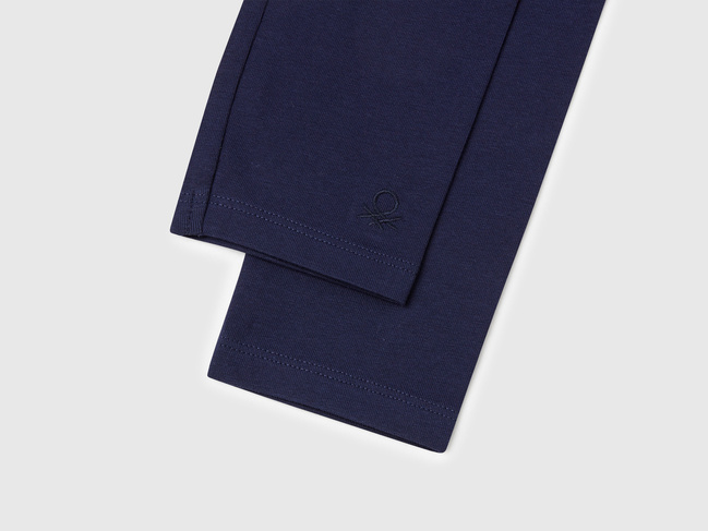 Сині лосини для дівчаток Benetton артикул 3MT1CF06P.G 901 25A Фото ракурс 3 - Сині лосини для дівчаток Benetton артикул 3MT1CF06P.G 901 25A