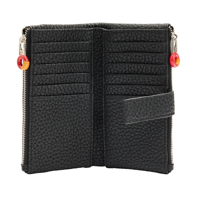 Фото ракурс 4 - Жіночий чорний гаманець Parfois артикул 242211 _BK SS2026
