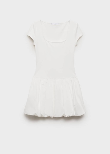 Фото ракурс 3 - Женское белое платье Mango артикул 87069208 01 8 season