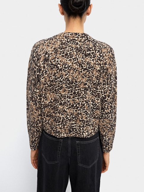 Женский коричневый кардиган Parfois артикул 238412 _BM FW2025 Фото ракурс 2 - Женский коричневый кардиган Parfois артикул 238412 _BM FW2025