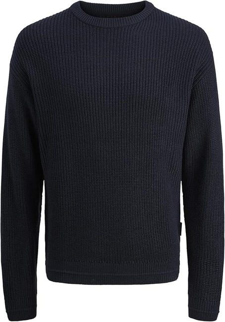 Фото ракурс 1 - Мужской синий джемпер Jack & Jones артикул 12278922 Sky Captain FW2025
