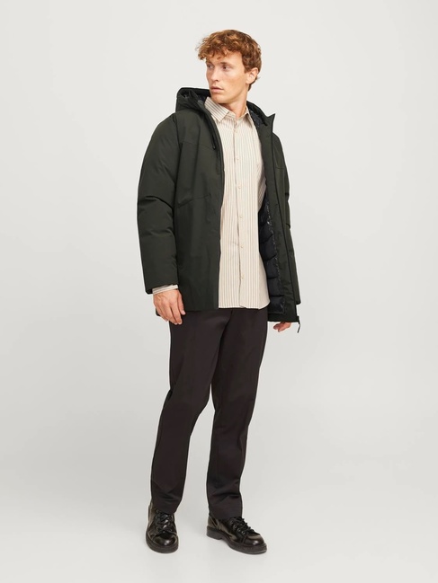 Фото ракурс 4 - Мужская хаки куртка Jack & Jones  артикул 12256884 Rosin FW2024