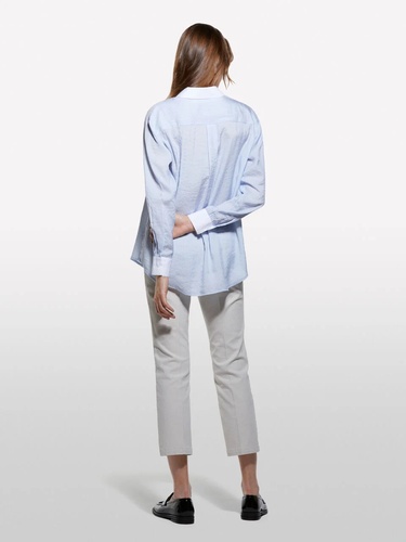 Фото ракурс 2 - Жіноча блакитна сорочка Sisley артикул 5LVZLQ09F 901 25A