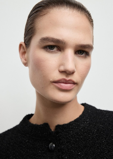 Женский черный кардиган Mango артикул 17035826 99 1 season Фото ракурс 4 - Женский черный кардиган Mango артикул 17035826 99 1 season