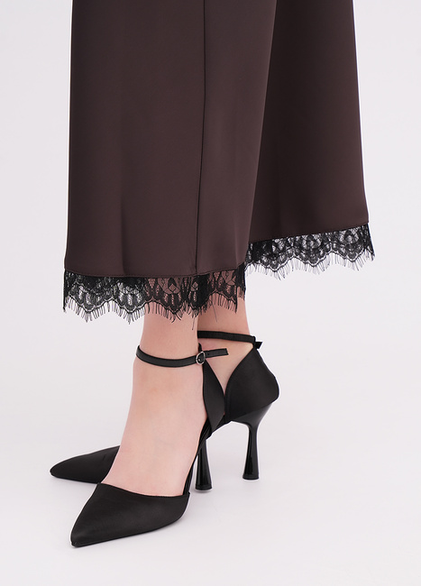 Фото ракурс 4 - Жіноча коричнева спiдниця EQUILIBRI артикул BW491012 200 Brown FW2025