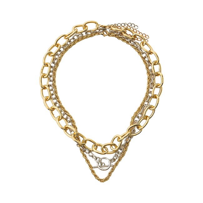 Женский золото-серебряный набор Parfois артикул 240046 _MM FW2025 Фото ракурс 1 - Женский золото-серебряный набор Parfois артикул 240046 _MM FW2025