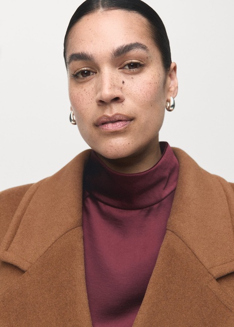 Жіноче бежевe пальто Mango артикул 17037769 16 1 season Фото ракурс 7 - Жіноче бежевe пальто Mango артикул 17037769 16 1 season