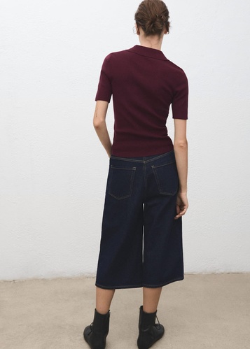 Фото ракурс 2 - Жіночий бордовий джемпер Mango артикул 17065981 77 1 season