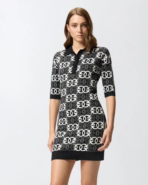 Фото ракурс 1 - Женское серое платье Pinko артикул 106039-A2YD ZZ2 FW2025