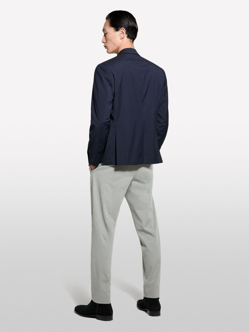 Фото ракурс 2 - Мужской синий пиджак Sisley артикул 2TBJSW028 903 25P