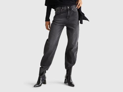 Фото ракурс 1 - Жіночі чорні джинси Benetton артикул 4SHBDE00I 800 25A