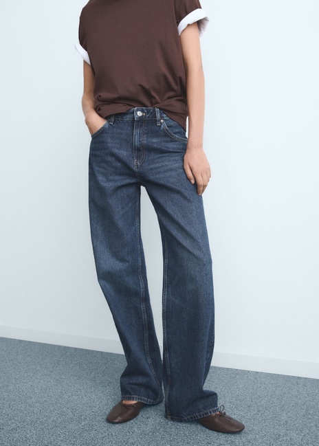 Жіночі сині джинси Mango артикул 17024104 TO 1 season Фото ракурс 1 - Жіночі сині джинси Mango артикул 17024104 TO 1 season