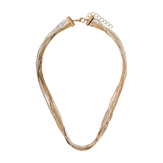 Женское золотое ожерелье Parfois артикул 237538 _MM FW2025 Фото ракурс 2 - Женское золотое ожерелье Parfois артикул 237538 _MM FW2025