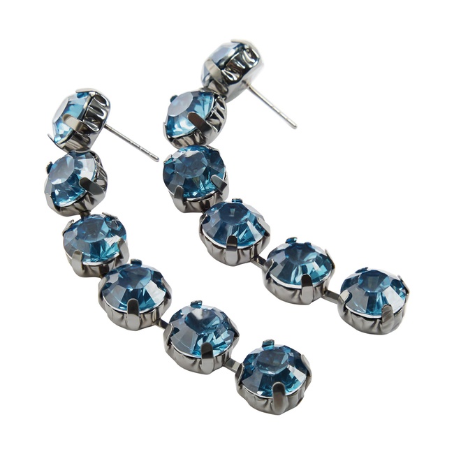 Фото ракурс 2 - Женские синие серьги Parfois артикул 242697 _BL FW2025