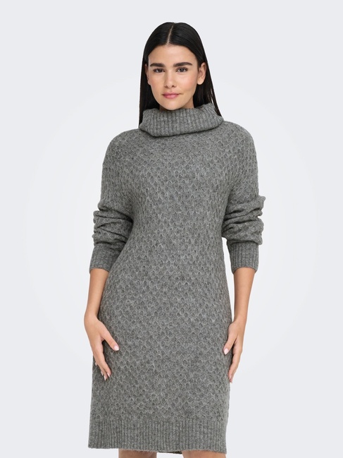 Фото ракурс 1 - Женское серое платье Only артикул 15328357 Medium Grey Melange FW2025