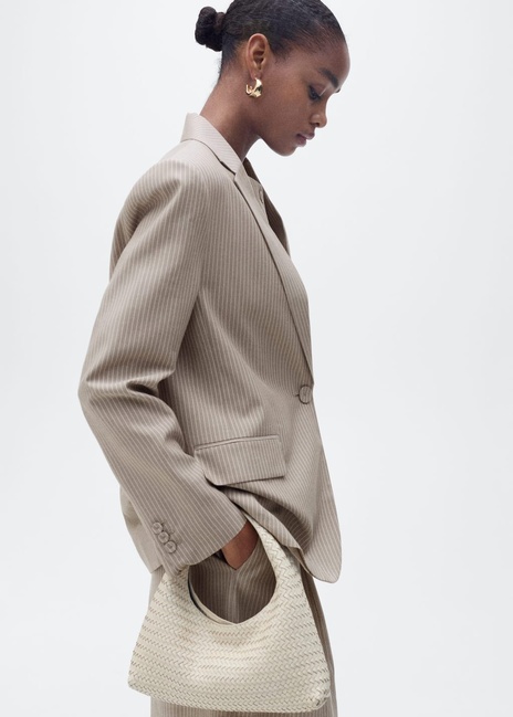 Фото ракурс 3 - Жіночий коричневий пiджак Mango артикул 87097186 35 8 season