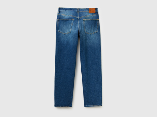Фото ракурс 2 - Мужские синие джинсы Benetton артикул 46WZUE01X 901 25A