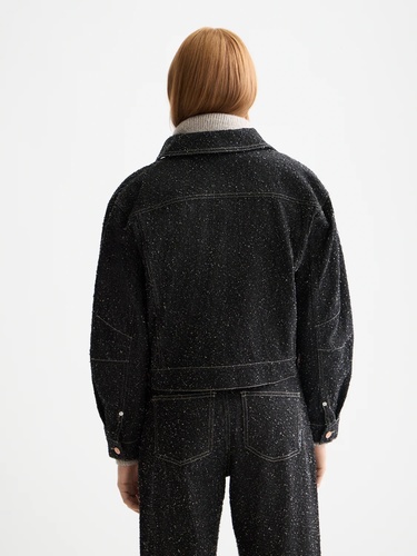 Фото ракурс 2 - Женская черная куртка SCOTCH & SODA артикул U9G00738T U020 FW2025