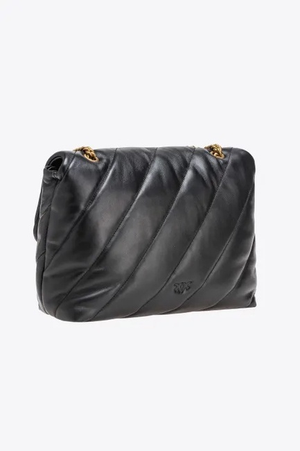 Женская черная сумка Pinko артикул 100037-A0F2 Z99Q FW2025 Фото ракурс 2 - Женская черная сумка Pinko артикул 100037-A0F2 Z99Q FW2025