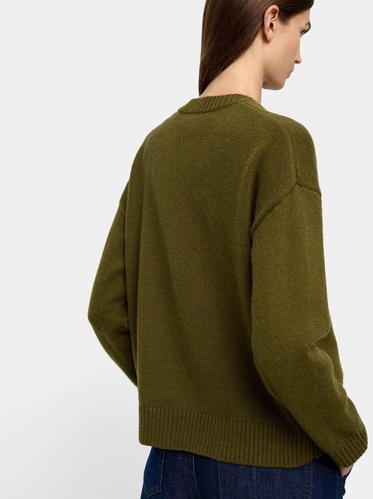 Фото ракурс 2 - Жіночий зелений кардиган Parfois артикул 238068 _BM FW2025