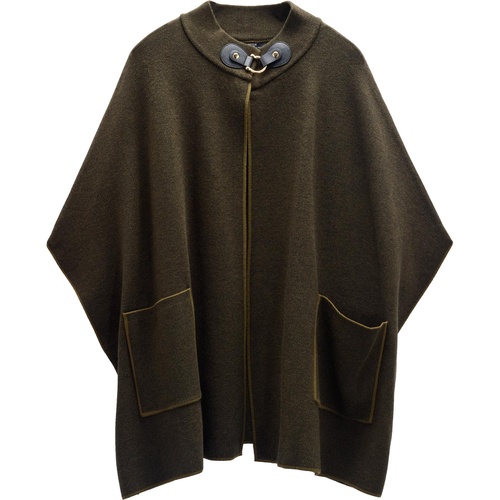 Фото ракурс 2 - Жіноче зеленe пончо Parfois артикул 237702 _KK FW2025