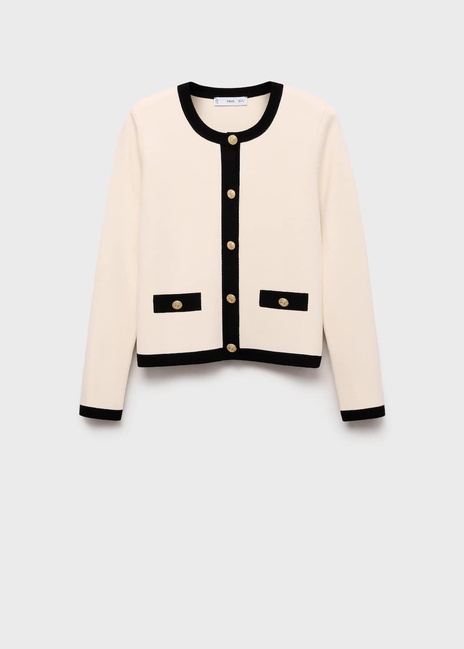 Фото ракурс 3 - Жіночий молочний жакет Mango артикул 17085821 05 1 season