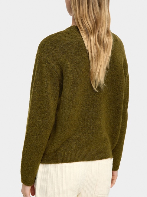 Фото ракурс 2 - Жіночий зелений светр Parfois артикул 241416 _KK FW2025