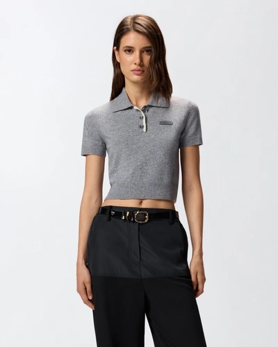 Фото ракурс 1 - Женский серый джемпер Pinko артикул 105450-A2Q9 II2 FW2025