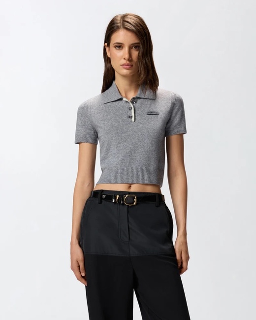 Фото ракурс 1 - Жіночий сірий джемпер Pinko артикул 105450-A2Q9 II2 FW2025