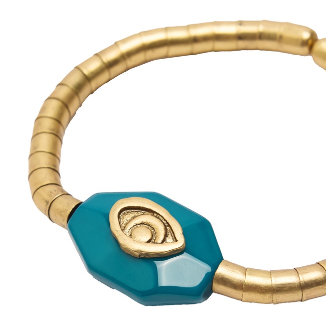 Женский золотой браслет Parfois артикул 238721 _GD FW2025 Фото ракурс 2 - Женский золотой браслет Parfois артикул 238721 _GD FW2025