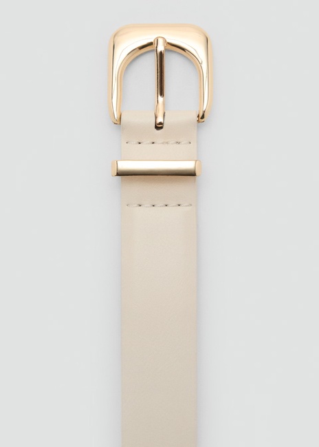 Жіночий молочний ремінь Mango артикул 17051132 05 1 season Фото ракурс 3 - Жіночий молочний ремінь Mango артикул 17051132 05 1 season