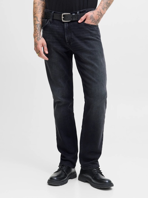 Чоловічі чорні джинси Jack & Jones артикул 12278247 black denim FW2025 Фото ракурс 1 - Чоловічі чорні джинси Jack & Jones артикул 12278247 black denim FW2025