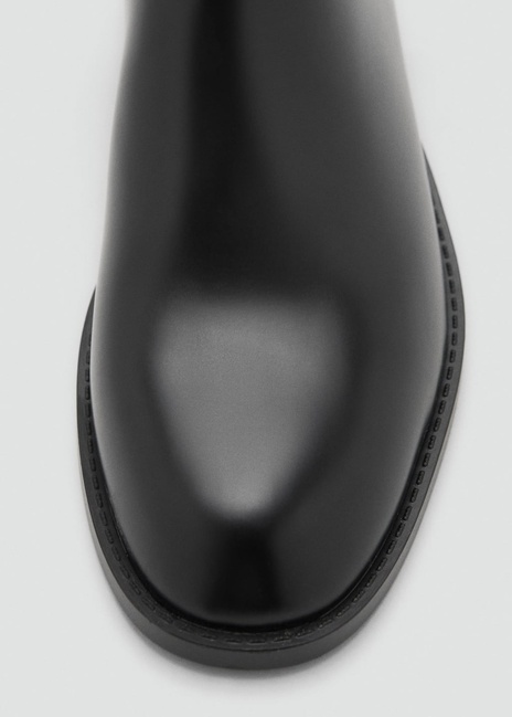 Женские черные ботинки Mango артикул 17097769 99 1 season Фото ракурс 4 - Женские черные ботинки Mango артикул 17097769 99 1 season