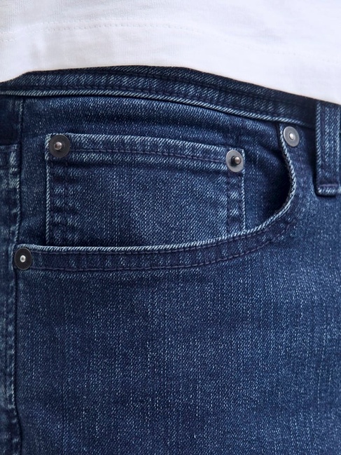 Фото ракурс 5 - Мужские синие джинсы Jack & Jones артикул 12276482 Blue denim FW2025