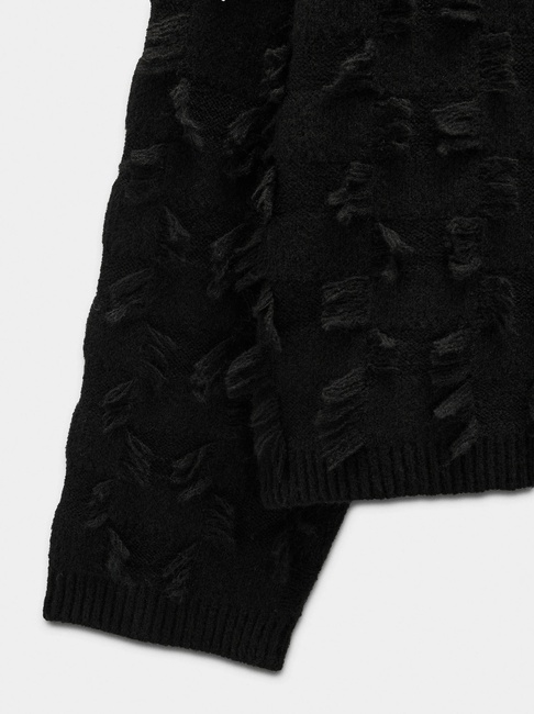 Женский черный свитер Parfois артикул 240925 _BK FW2025 Фото ракурс 5 - Женский черный свитер Parfois артикул 240925 _BK FW2025