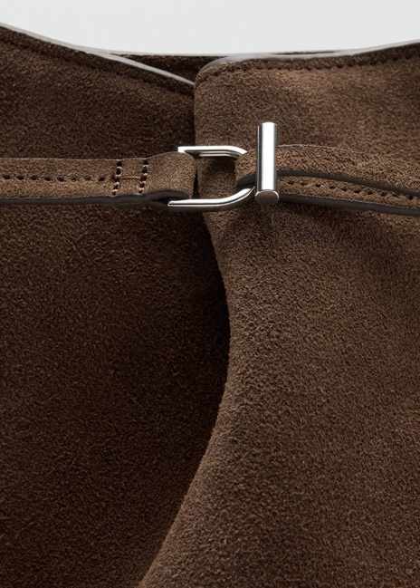 Жіноча коричнева сумка Mango артикул 27041211 30 2 season Фото ракурс 3 - Жіноча коричнева сумка Mango артикул 27041211 30 2 season