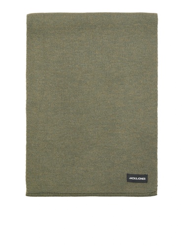Фото ракурс 2 - Чоловічий зелений шарф Jack & Jones артикул 12098582 DUSTY OLIVE FW2025