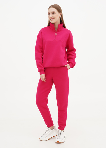 Фото ракурс 1 - Женские розовые штаны EQUILIBRI артикул TFR FL JZ Fucsia FW2024