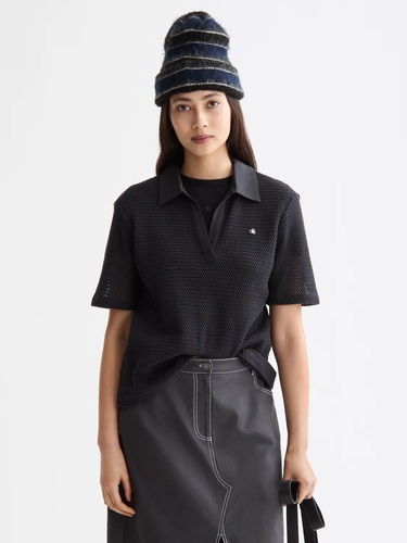 Фото ракурс 1 - Жіноча коричнева футболка поло SCOTCH & SODA артикул U9A00817T U078 FW2025