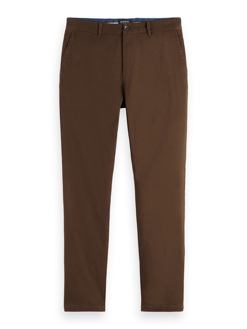 Фото ракурс 5 - Мужские коричневые брюки SCOTCH & SODA артикул 181195 210 FW2025