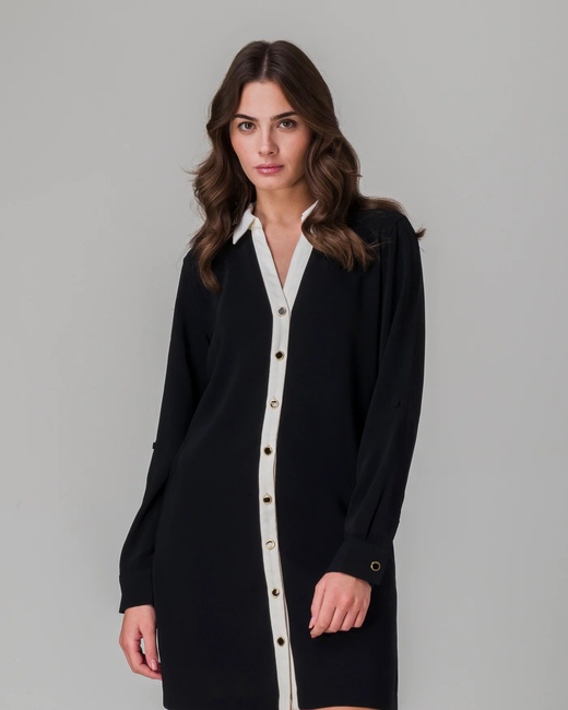 Фото ракурс 4 - Жіноча чорна сукня Piazza Italia артикул 32861 Black FW2025