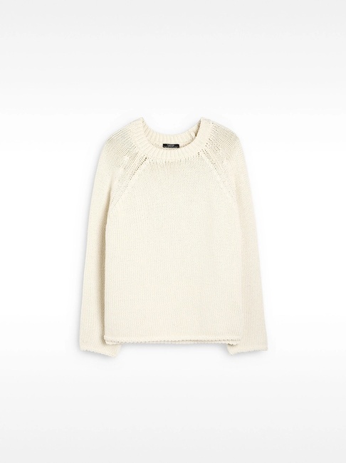 Женский молочный свитер Parfois артикул 233335 _EC SS2025 Фото ракурс 5 - Женский молочный свитер Parfois артикул 233335 _EC SS2025