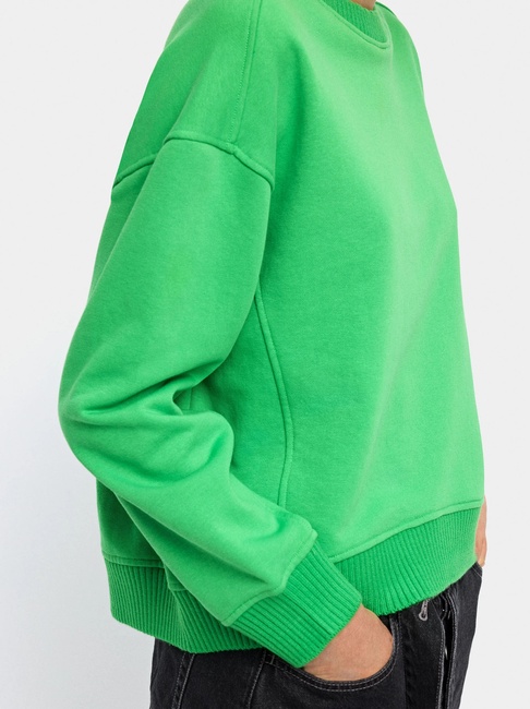 Фото ракурс 3 - Жіночий зелений світшот Parfois артикул 238436 _GN FW2025