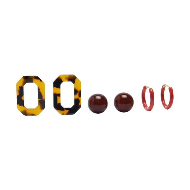 Женские разноцветные серьги Parfois артикул 239980 _HM FW2025 Фото ракурс 1 - Женские разноцветные серьги Parfois артикул 239980 _HM FW2025