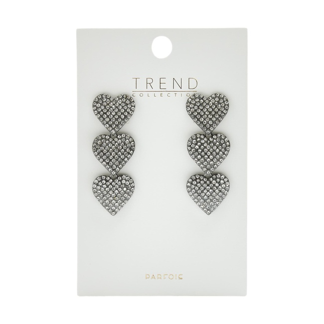Жіночі срібні сережки Parfois артикул 242691 _SV FW2025 Фото ракурс 3 - Жіночі срібні сережки Parfois артикул 242691 _SV FW2025