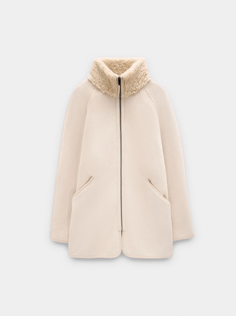 Фото ракурс 6 - Женская бежевая куртка Parfois артикул 239244 _BG FW2025