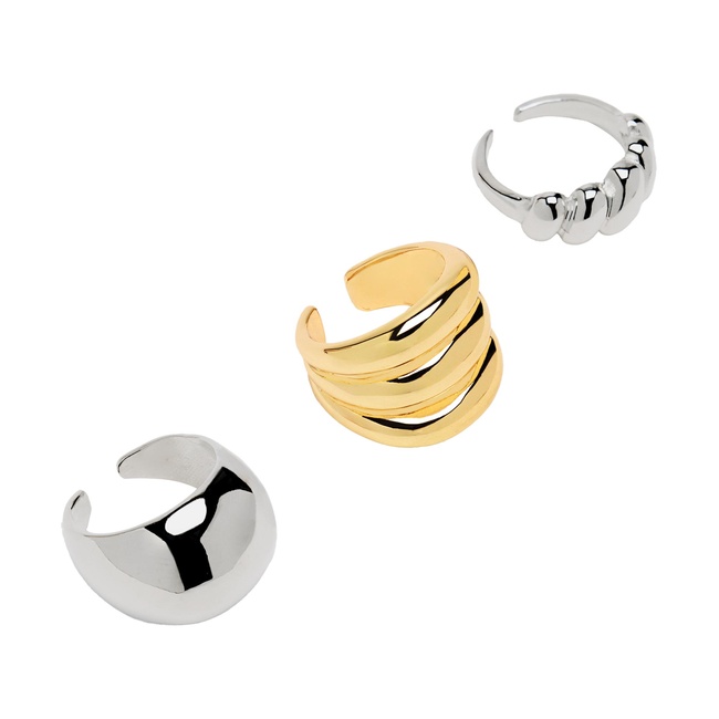 Фото ракурс 3 - Жіночий золото-срібний набір Parfois артикул 239637 _MM FW2025