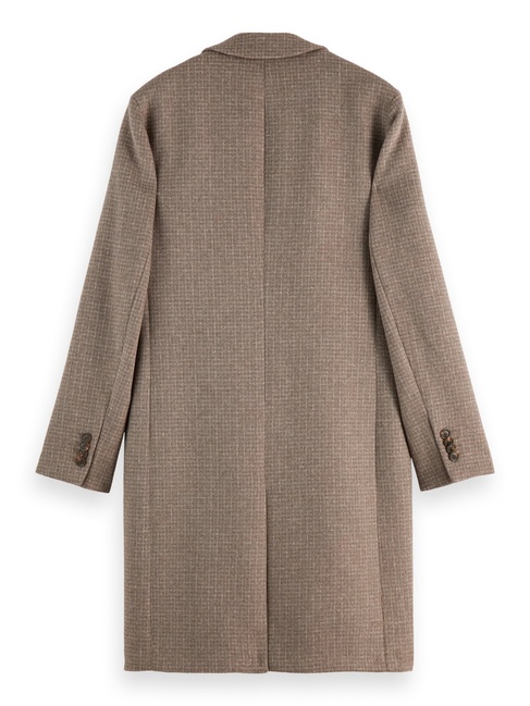 Фото ракурс 6 - Чоловіче бежевe пальто SCOTCH & SODA артикул 181120 260 FW2025