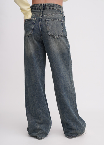 Фото ракурс 2 - Жіночі сині джинси EQUILIBRI артикул W568 023 000 NAVY BLUE FW2025