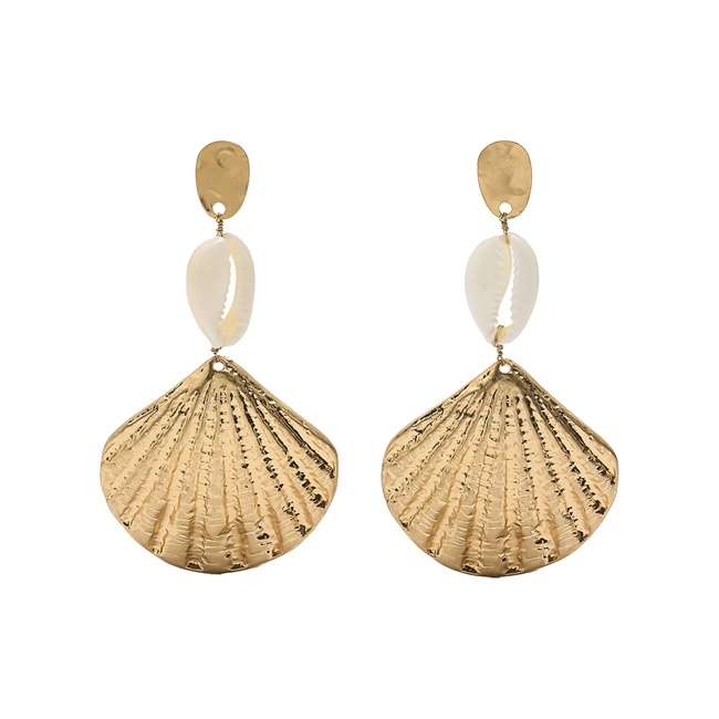 Женские золотые серьги Parfois артикул 234968 _WT FW2025 Фото ракурс 1 - Женские золотые серьги Parfois артикул 234968 _WT FW2025